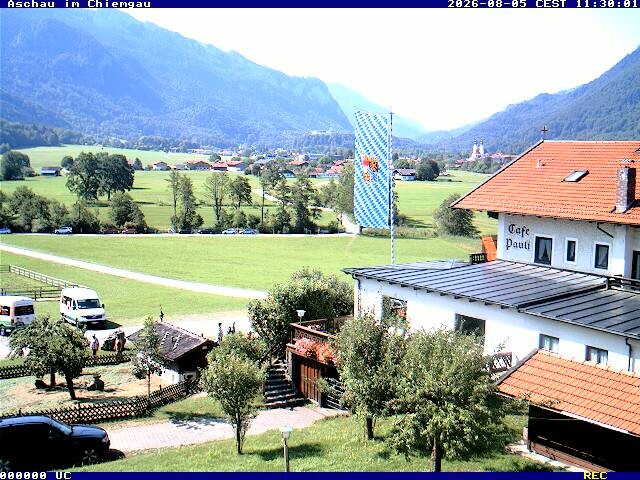 Archived image Webcam Aschau (Chiemgau) - Cafe Pauli