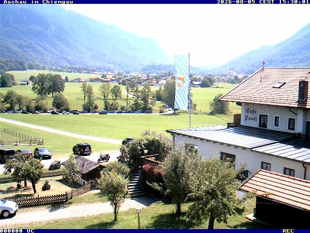 Archived image Webcam Aschau (Chiemgau) - Cafe Pauli