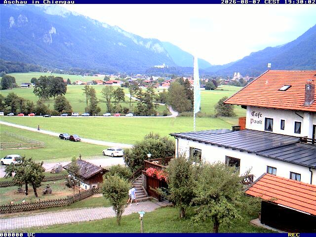 Archived image Webcam Aschau (Chiemgau) - Cafe Pauli