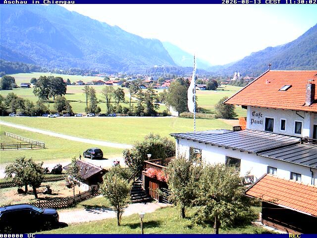 Archived image Webcam Aschau (Chiemgau) - Cafe Pauli