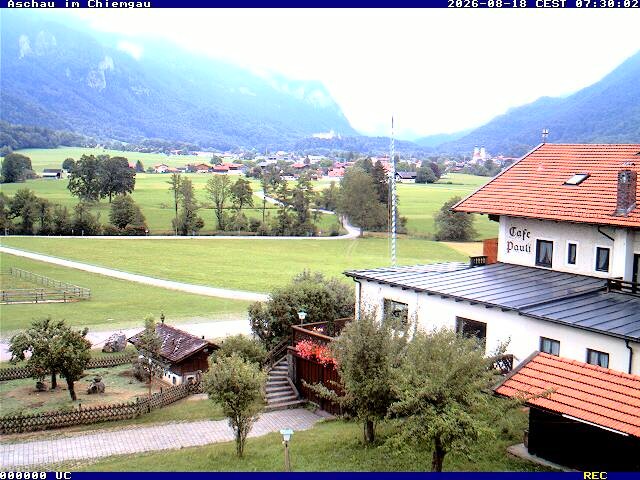 Archiv Foto Webcam Aschau im Chiemgau - Blick Richtung Süden auf Aschau