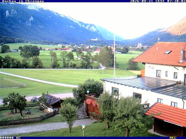 Archived image Webcam Aschau (Chiemgau) - Cafe Pauli