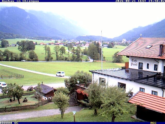 Archived image Webcam Aschau (Chiemgau) - Cafe Pauli