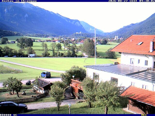 Archiv Foto Webcam Aschau im Chiemgau - Blick Richtung Süden auf Aschau