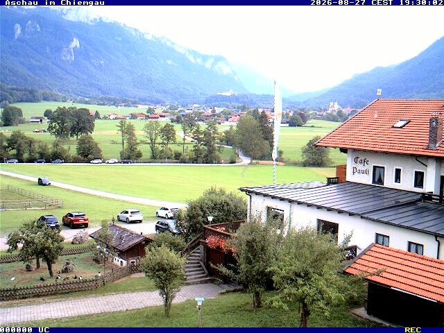 Archived image Webcam Aschau (Chiemgau) - Cafe Pauli