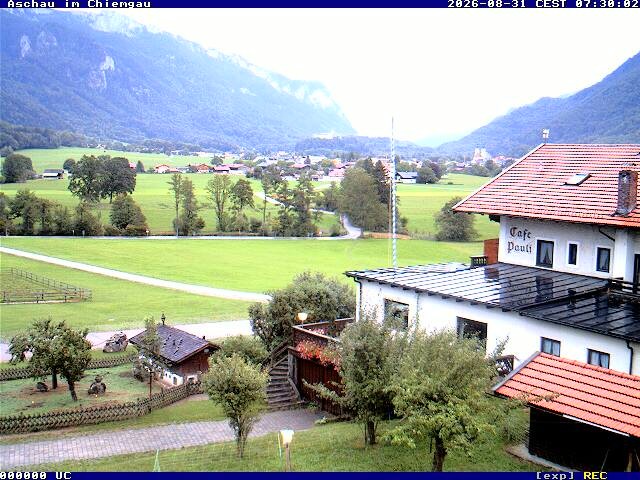 Archiv Foto Webcam Aschau im Chiemgau - Blick Richtung Süden auf Aschau