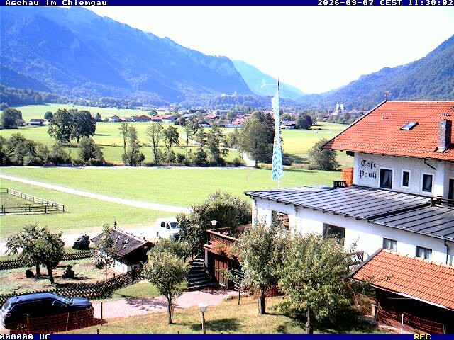 Archiv Foto Webcam Aschau im Chiemgau - Blick Richtung Süden auf Aschau