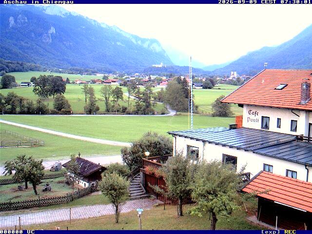 Archived image Webcam Aschau (Chiemgau) - Cafe Pauli