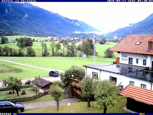 Archived image Webcam Aschau (Chiemgau) - Cafe Pauli