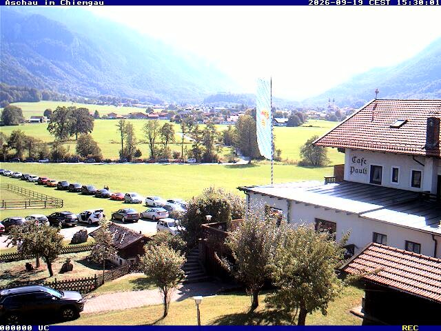 Archived image Webcam Aschau (Chiemgau) - Cafe Pauli