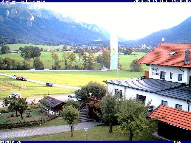 Archived image Webcam Aschau (Chiemgau) - Cafe Pauli
