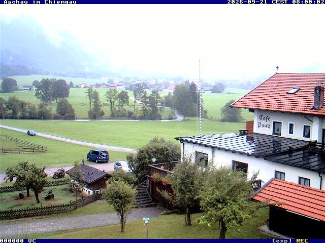 Archived image Webcam Aschau (Chiemgau) - Cafe Pauli