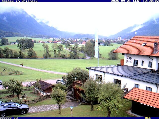 Archived image Webcam Aschau (Chiemgau) - Cafe Pauli