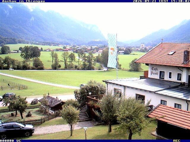 Archived image Webcam Aschau (Chiemgau) - Cafe Pauli