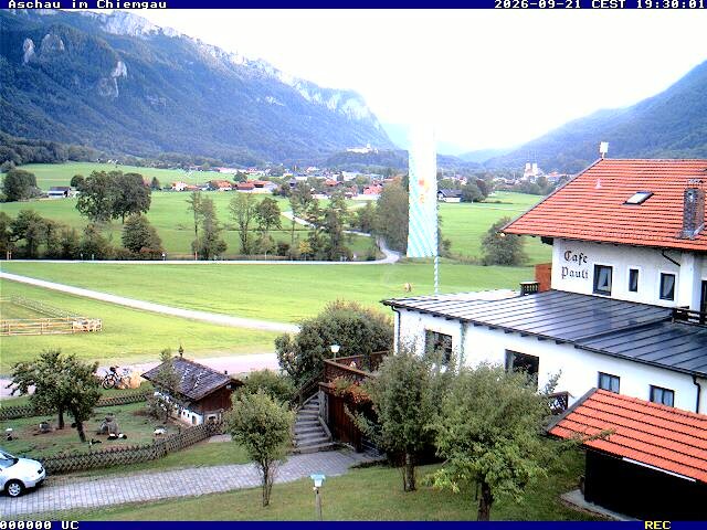 Archived image Webcam Aschau (Chiemgau) - Cafe Pauli