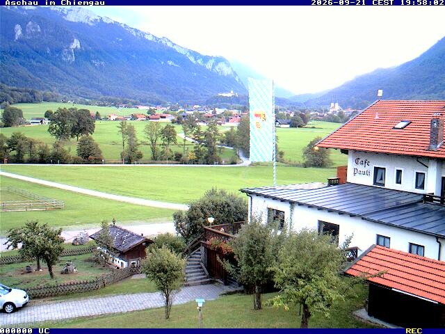 Archived image Webcam Aschau (Chiemgau) - Cafe Pauli