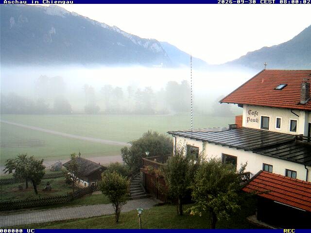 Archived image Webcam Aschau (Chiemgau) - Cafe Pauli