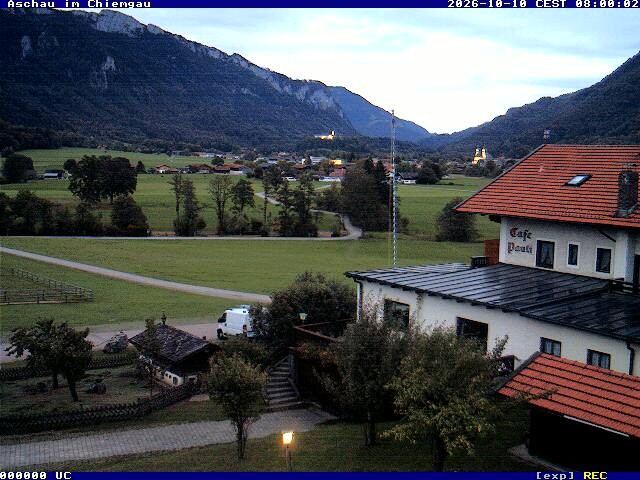 Archived image Webcam Aschau (Chiemgau) - Cafe Pauli