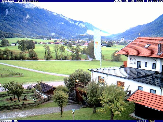 Archived image Webcam Aschau (Chiemgau) - Cafe Pauli