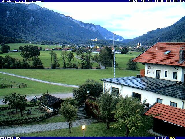 Archiv Foto Webcam Aschau im Chiemgau - Blick Richtung Süden auf Aschau