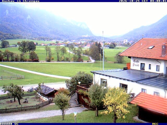 Archived image Webcam Aschau (Chiemgau) - Cafe Pauli