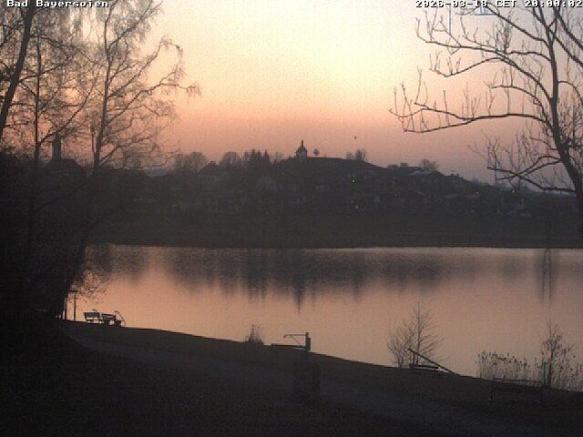 Archived image Webcam Bad Bayersoien - View to Lake Soier See