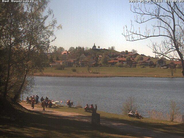 Archived image Webcam Bad Bayersoien - View to Lake Soier See