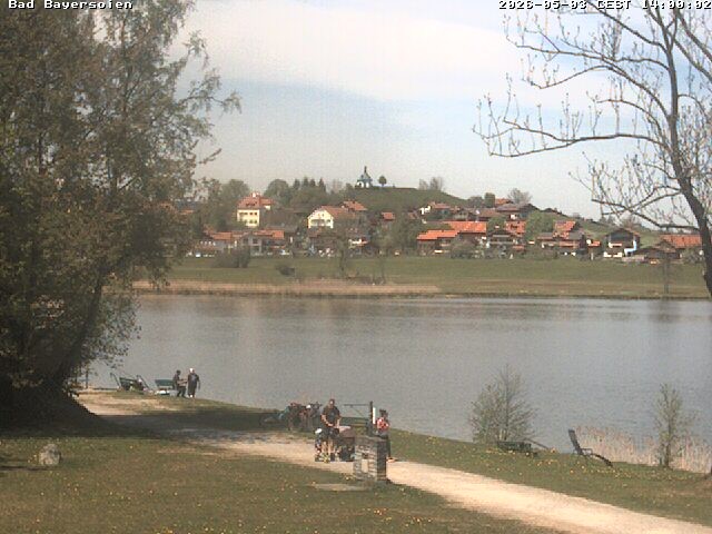 Archived image Webcam Bad Bayersoien - View to Lake Soier See