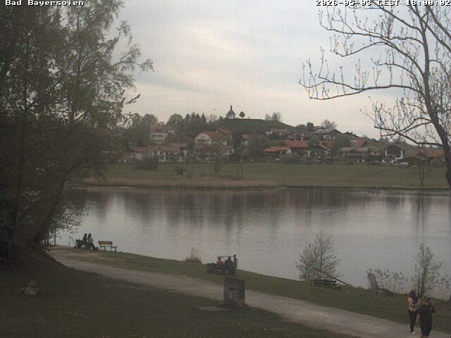 Archived image Webcam Bad Bayersoien - View to Lake Soier See