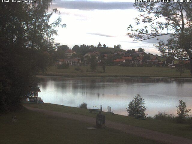 Archived image Webcam Bad Bayersoien - View to Lake Soier See