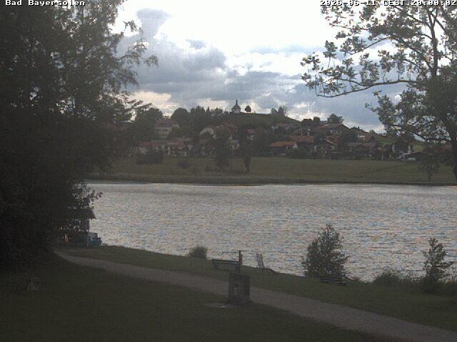 Archived image Webcam Bad Bayersoien - View to Lake Soier See