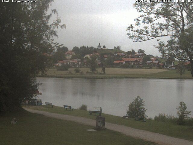 Archived image Webcam Bad Bayersoien - View to Lake Soier See