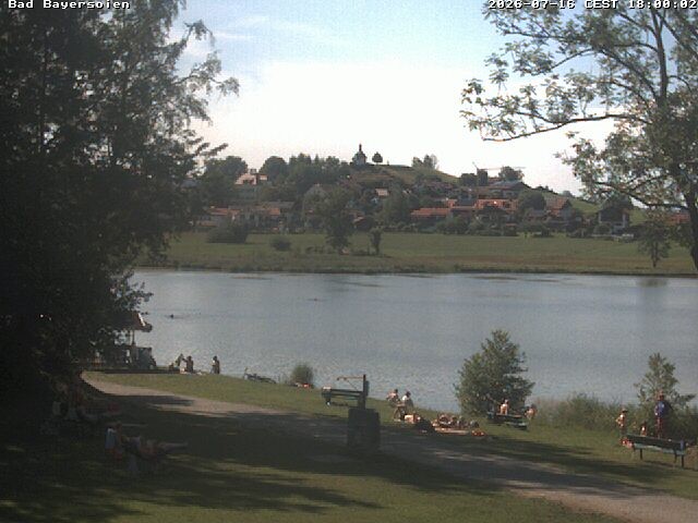 Archived image Webcam Bad Bayersoien - View to Lake Soier See