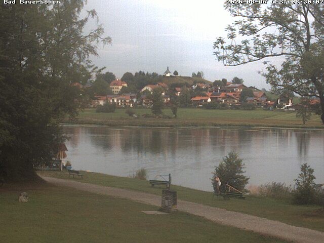 Archived image Webcam Bad Bayersoien - View to Lake Soier See
