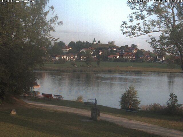 Archived image Webcam Bad Bayersoien - View to Lake Soier See