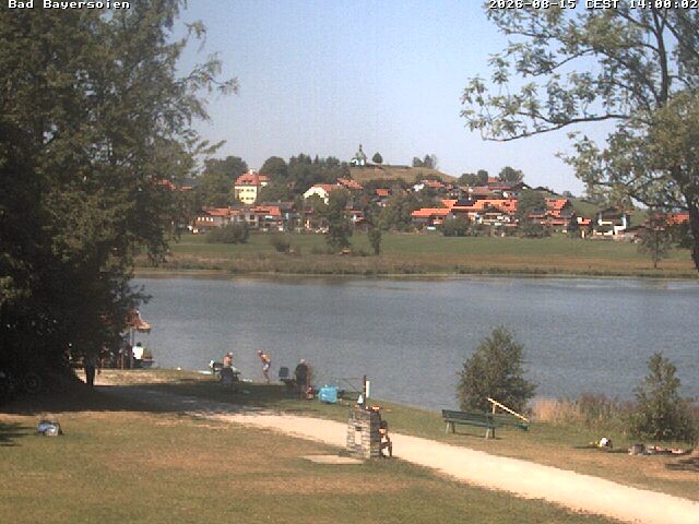 Archived image Webcam Bad Bayersoien - View to Lake Soier See