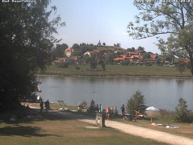 Archived image Webcam Bad Bayersoien - View to Lake Soier See