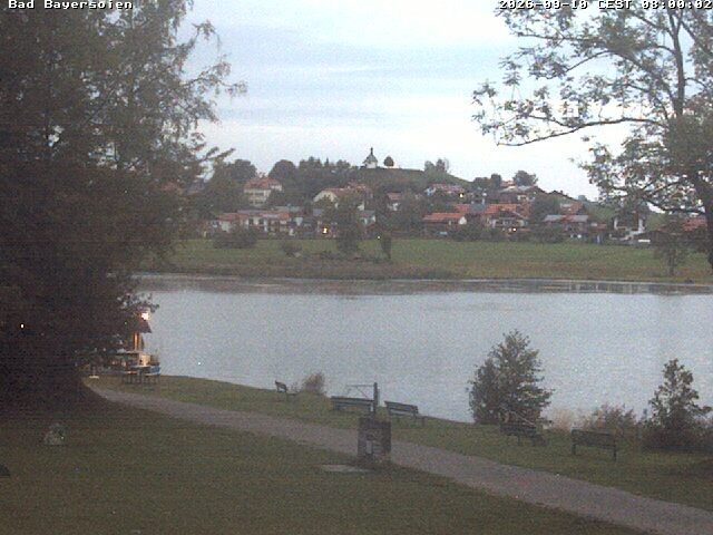 Archived image Webcam Bad Bayersoien - View to Lake Soier See