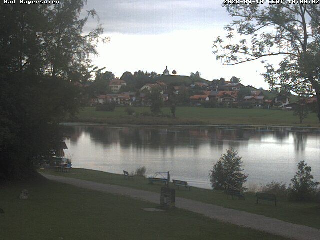 Archived image Webcam Bad Bayersoien - View to Lake Soier See
