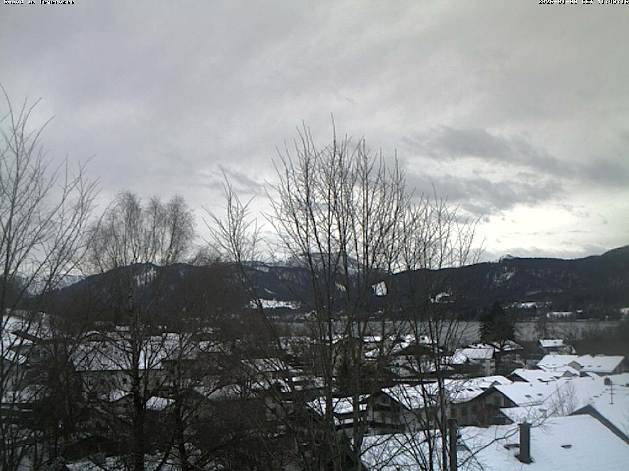 Archived image Webcam Gmund - Tegernsee - View to the South