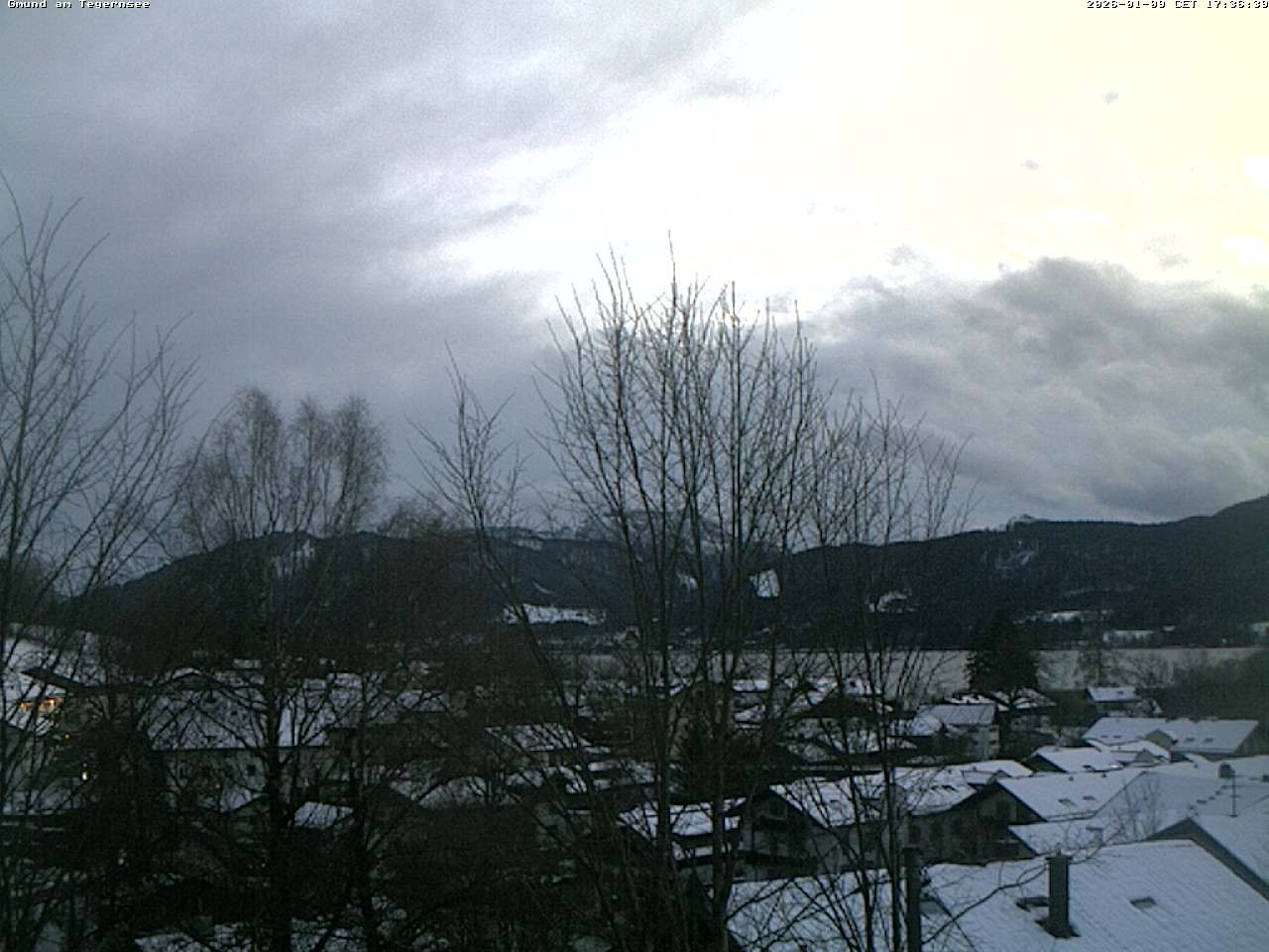 Archived image Webcam Gmund - Tegernsee - View to the South