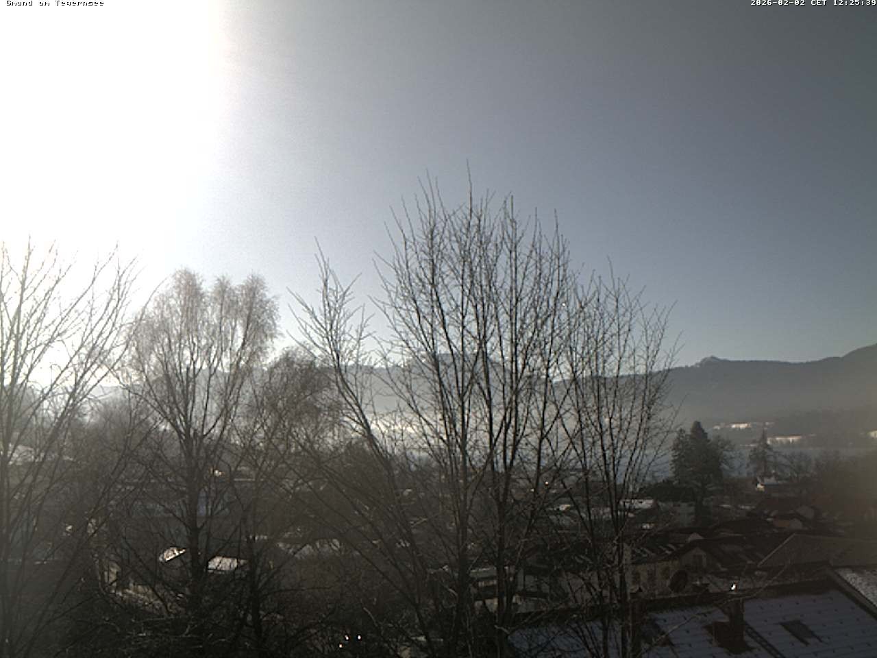 Archived image Webcam Gmund - Tegernsee - View to the South