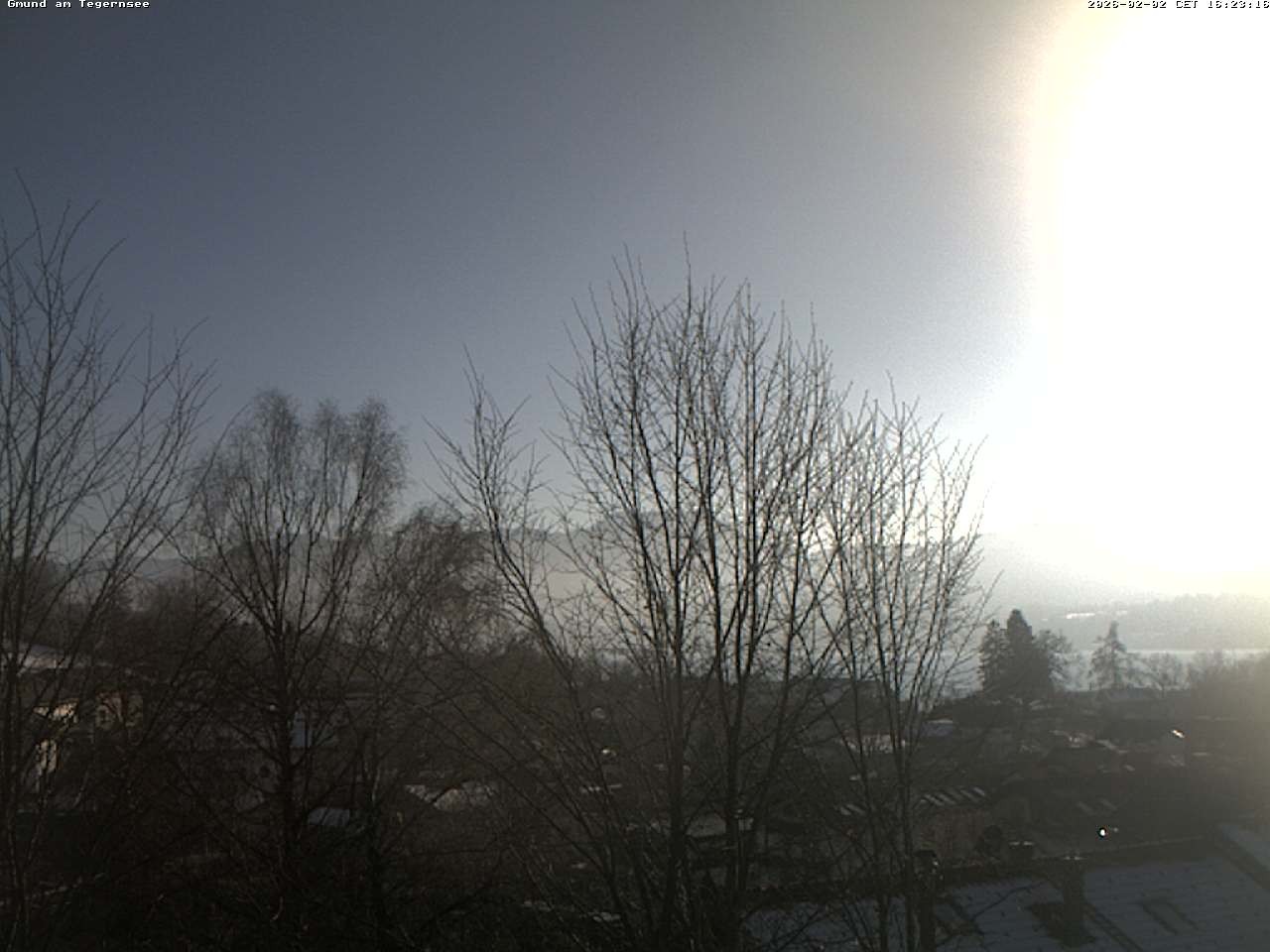Archived image Webcam Gmund - Tegernsee - View to the South