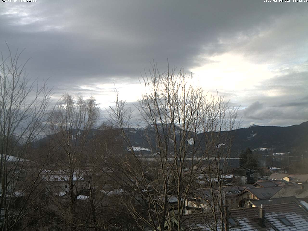 Archiv Foto Webcam Gmund am Tegernsee - Blick nach Süden