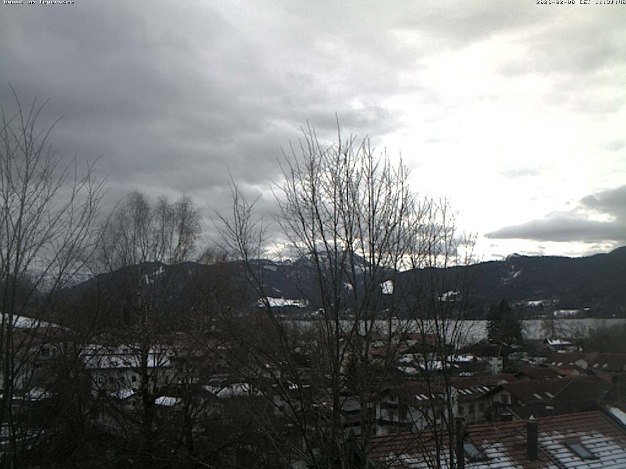 Archiv Foto Webcam Gmund am Tegernsee - Blick nach Süden