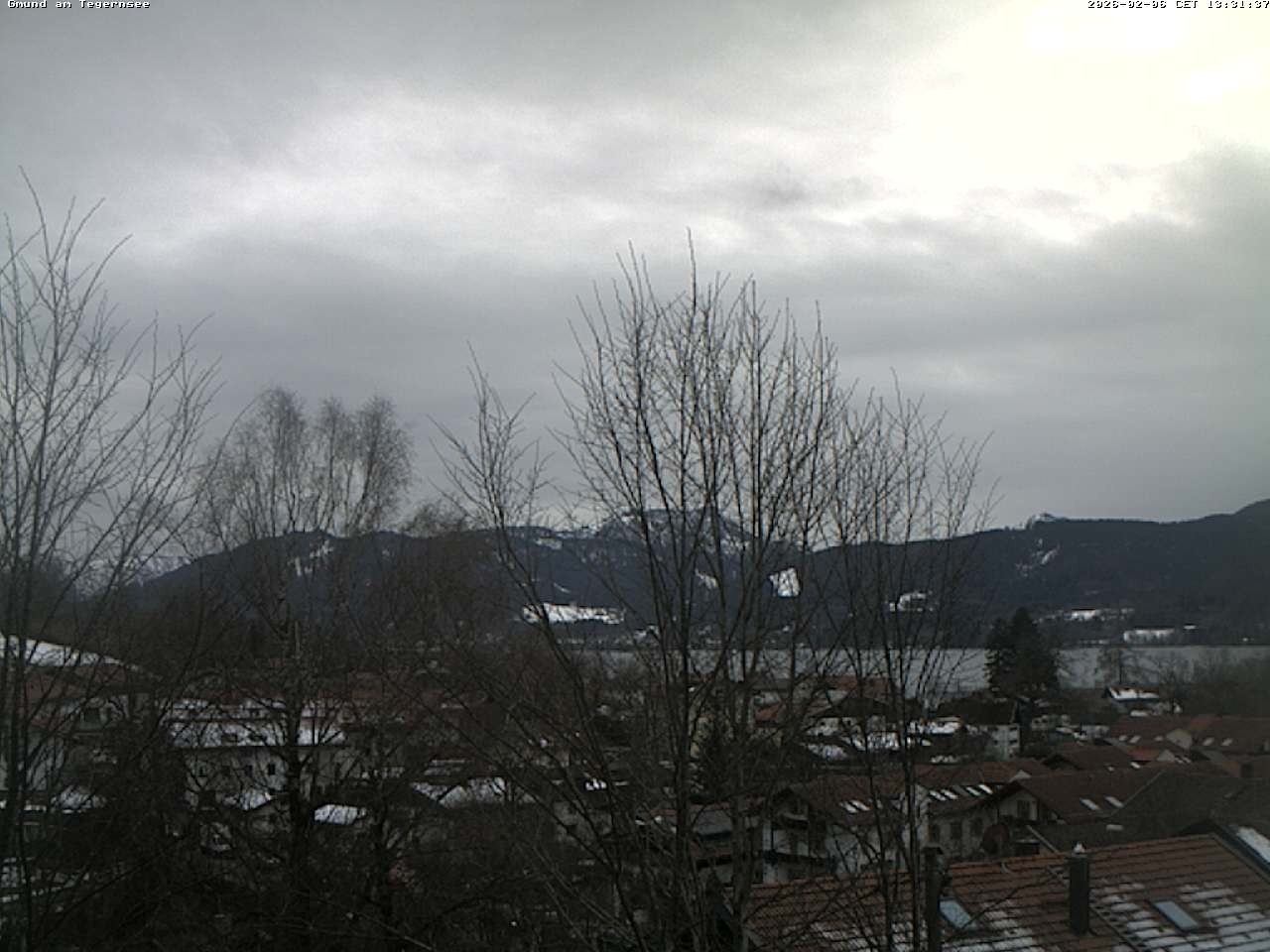 Archiv Foto Webcam Gmund am Tegernsee - Blick nach Süden