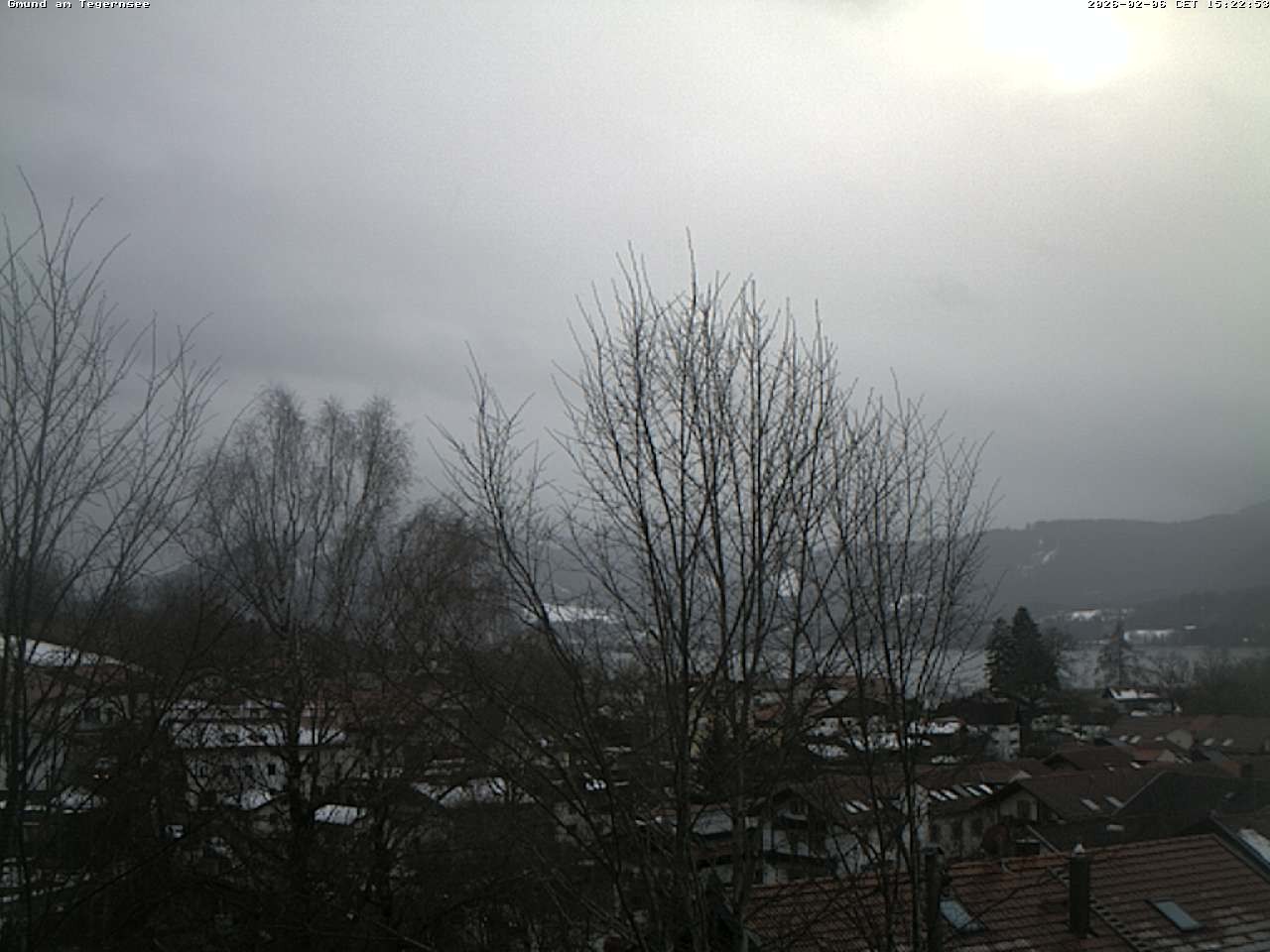 Archiv Foto Webcam Gmund am Tegernsee - Blick nach Süden