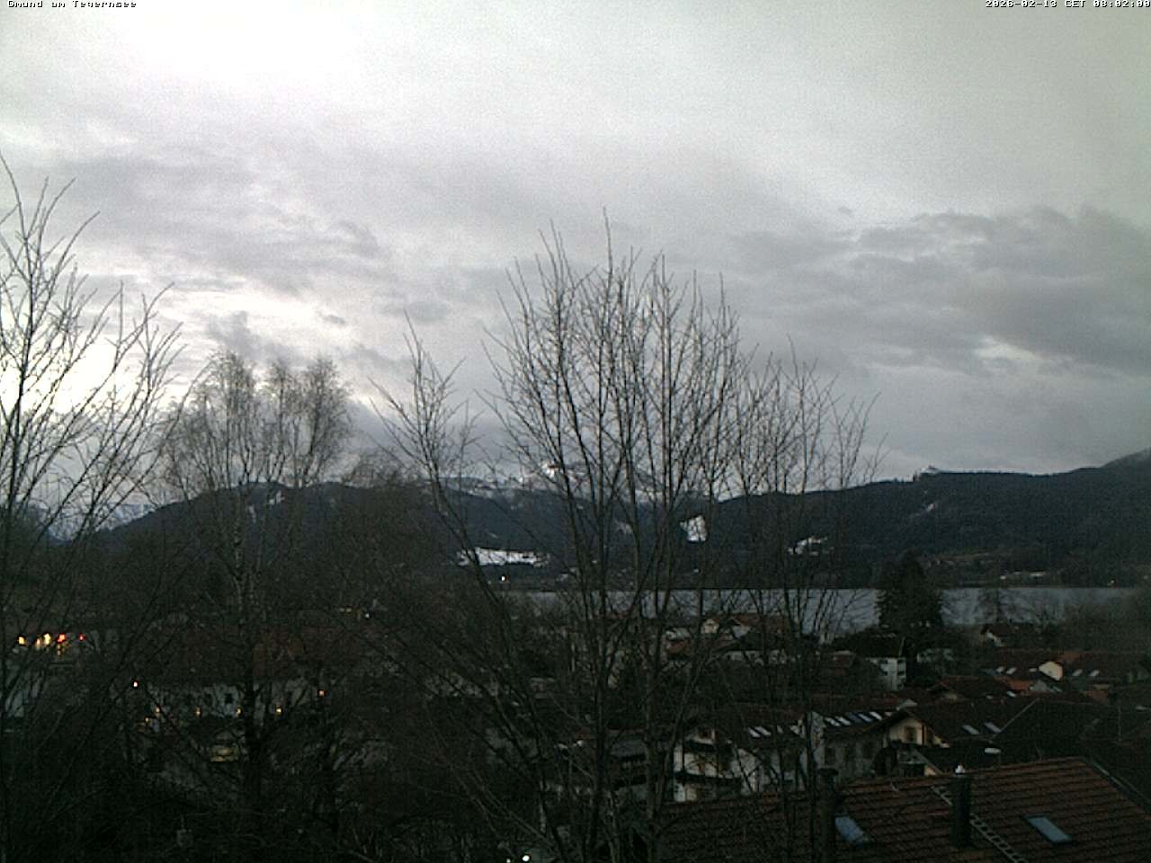 Archived image Webcam Gmund - Tegernsee - View to the South