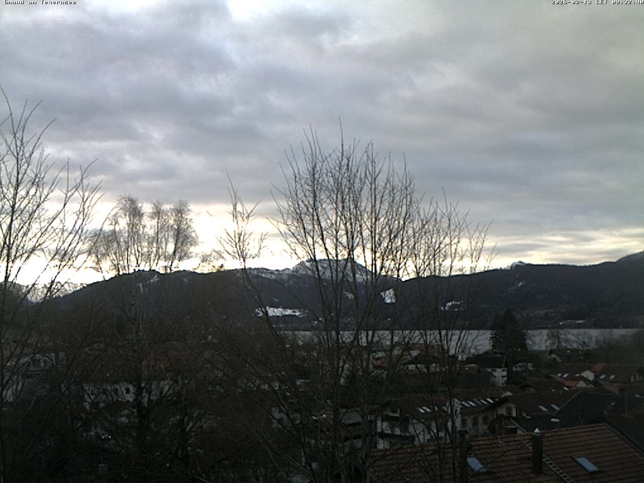 Archived image Webcam Gmund - Tegernsee - View to the South