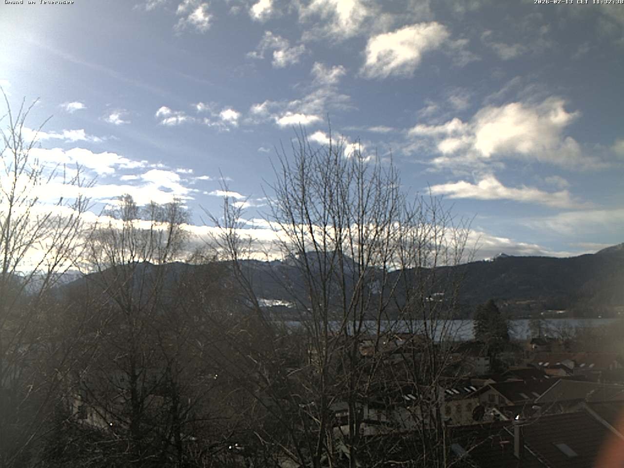 Archived image Webcam Gmund - Tegernsee - View to the South